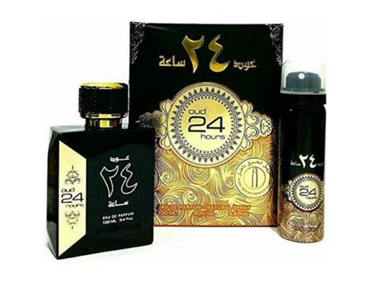 Ard Al Zaafaran-Oud 24 Hours Dárková sada EDP 100 ml a deodorant 50 ml-100ml Ard Al Zaafaran-Oud 24 Hours Dárková sada EDP 100 ml a deodorant 50 ml-100ml