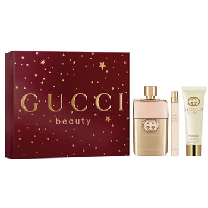 Gucci-Guilty Pour Femme Gift Set EDP 90ml, Body Lotion 50ml and Mini EDP 10ml-90ml