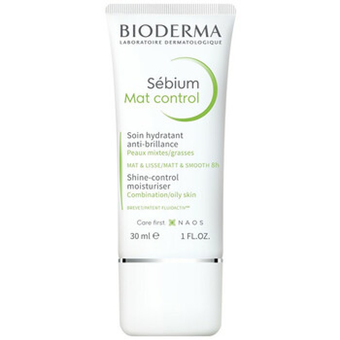 Bioderma-Sébium Mat Control Moisturiser - Light moisturizing cream against skin shine and enlarged pores-30ml