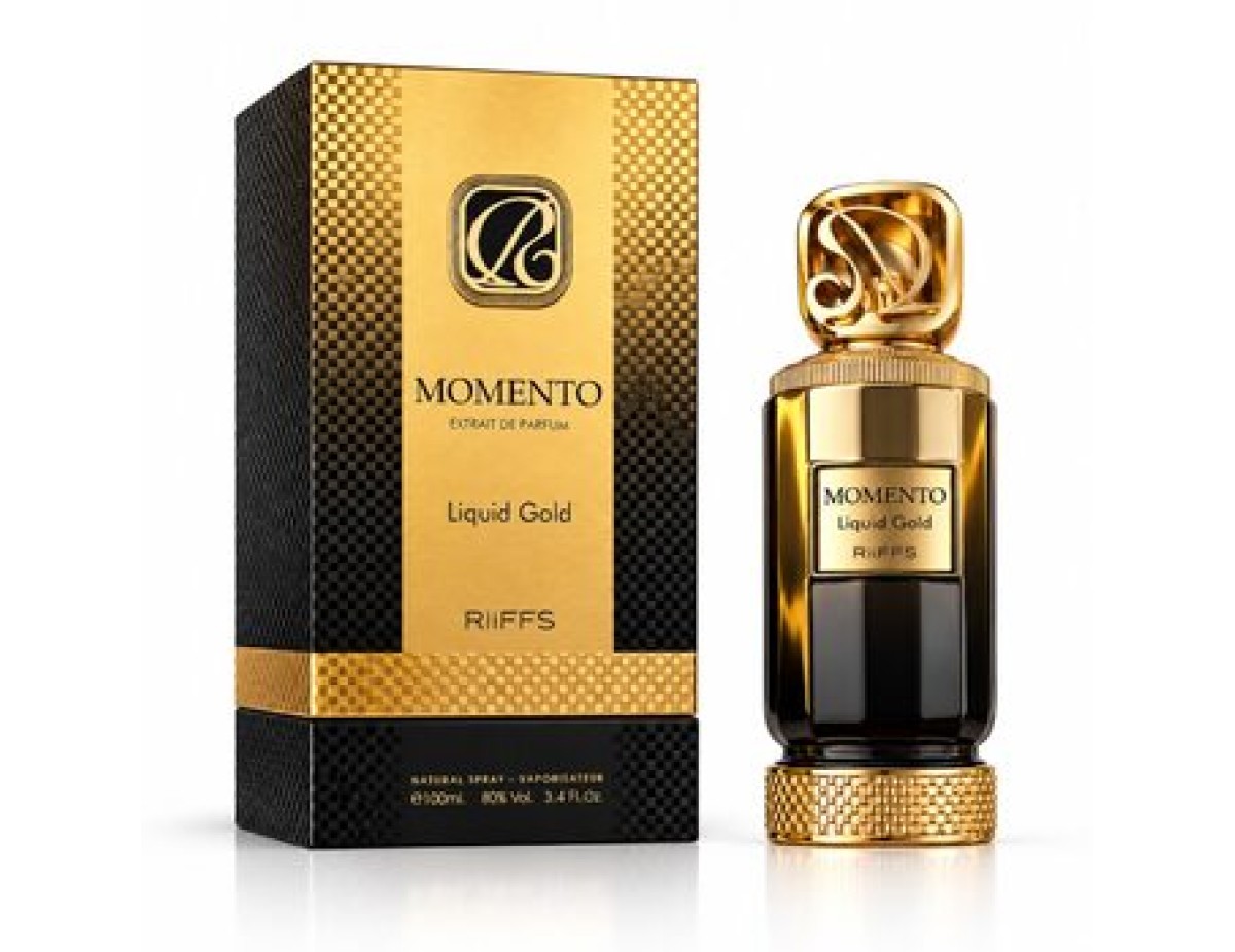 Riiffs Perfumes-Momento Liquid Gold Extrait de Parfum-100ml