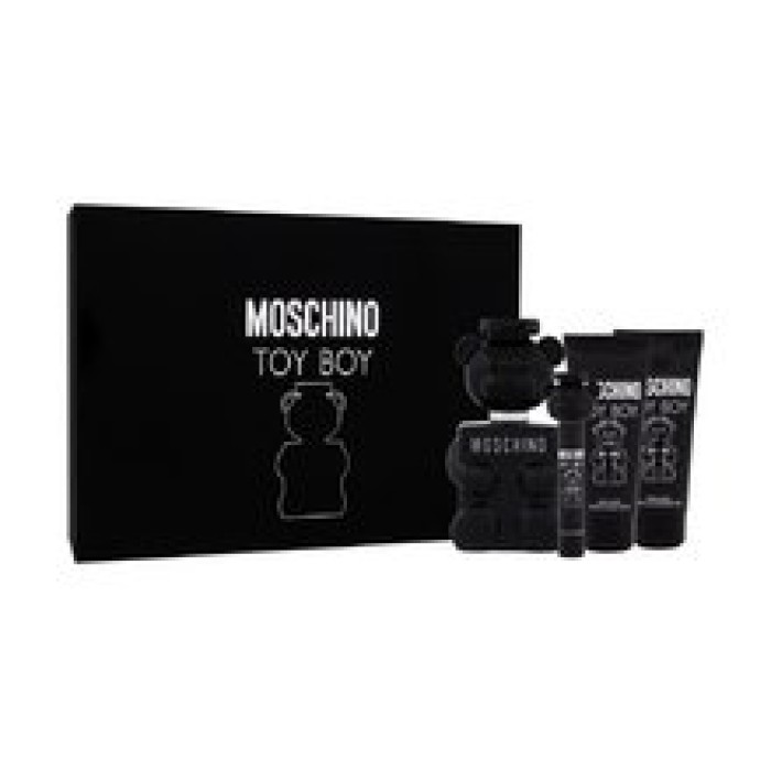 Moschino-Toy Boy Gift set EDP 100 ml, miniature EDP 10 ml, aftershave balm 100 ml and shower gel 100 ml-100ml Moschino-Toy Boy Gift set EDP 100 ml, miniature EDP 10 ml, aftershave balm 100 ml and shower gel 100 ml-100ml