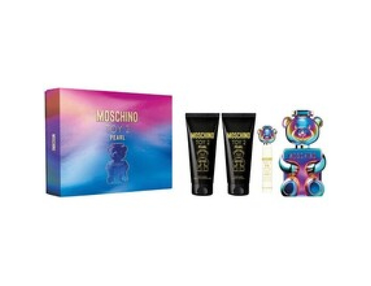 Moschino-Toy 2 Pearl Gift Set EDP 100 ml, body lotion 100 ml, shower gel 100 ml and miniature EDP 10 ml-100ml