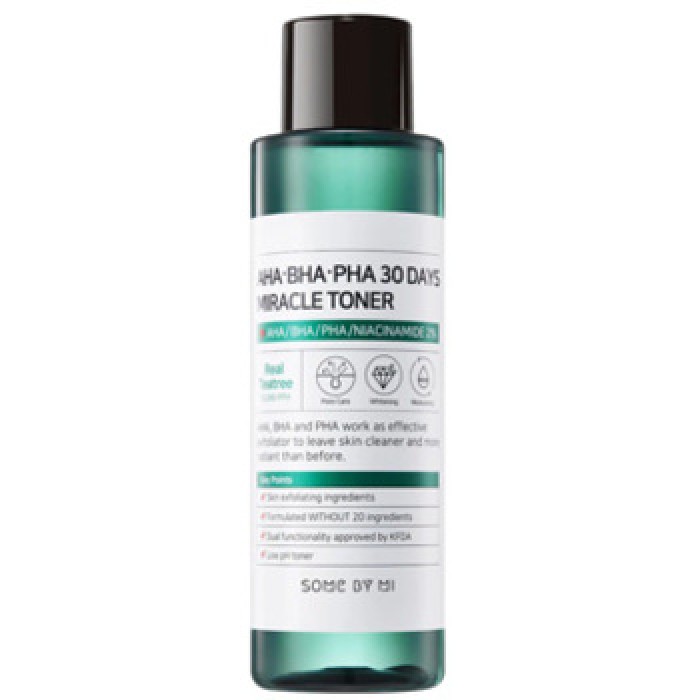 Some By Mi-AHA.BHA.PHA 30 Days Miracle Toner - Zjemňující a hydratační tonikum-150ml