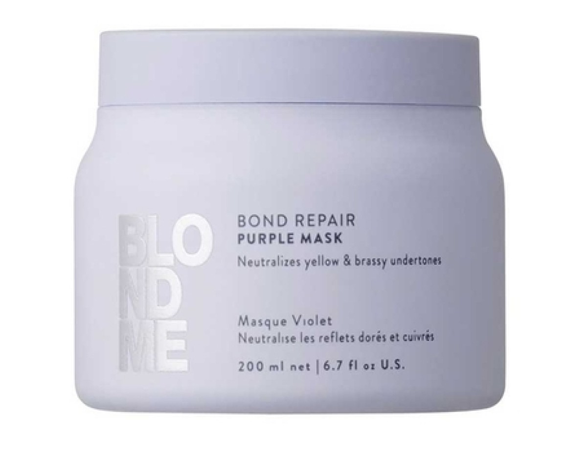 Schwarzkopf Professional-BlondMe Bond Repair Purple Mask - Neutralizing mask for blonde hair-500ml Schwarzkopf Professional-BlondMe Bond Repair Purple Mask - Neutralizing mask for blonde hair-500ml