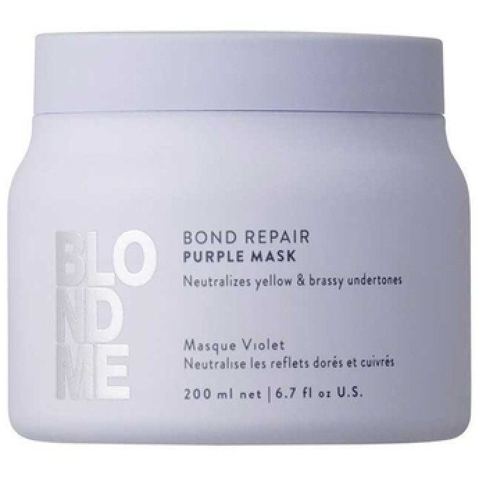 Schwarzkopf Professional-BlondMe Bond Repair Purple Mask - Neutralizing mask for blonde hair-500ml