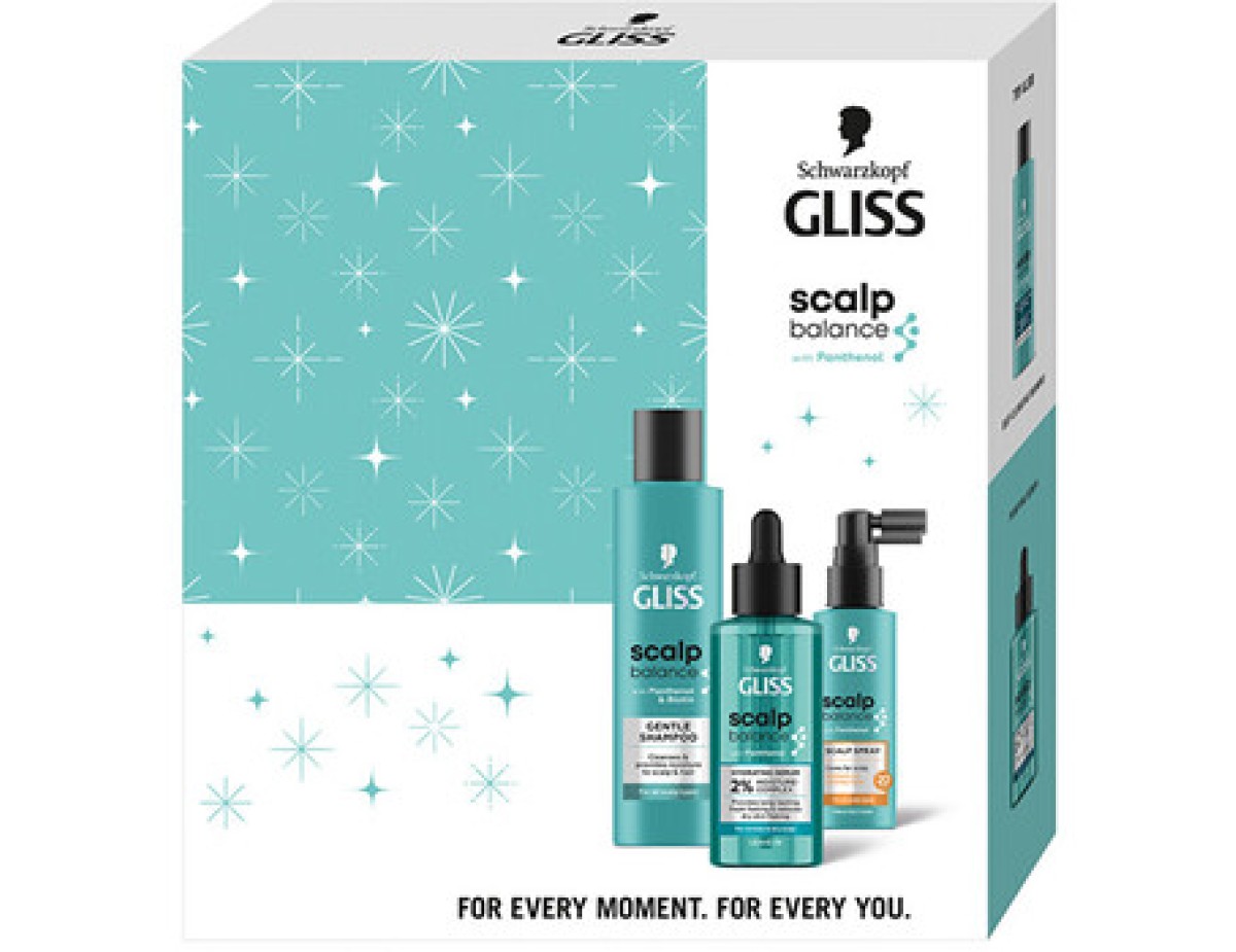 Schwarzkopf Professional-Gliss Kur Scalp Balance Box - Dárková sada