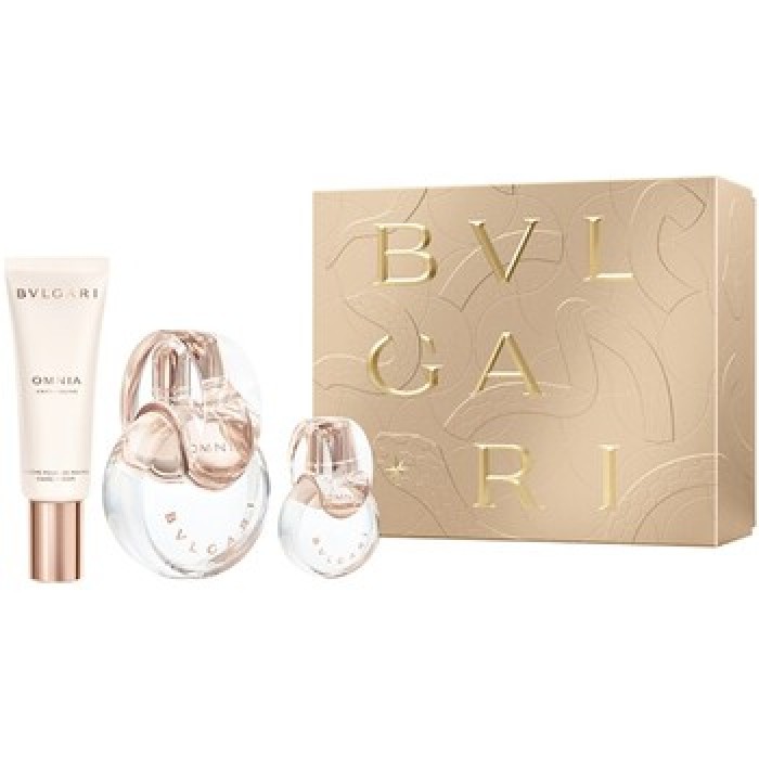 Bvlgari-Omnia Crystalline Dárková sada EDT 100 ml, krém na ruce 40 ml a miniaturka EDT 15 ml-100ml