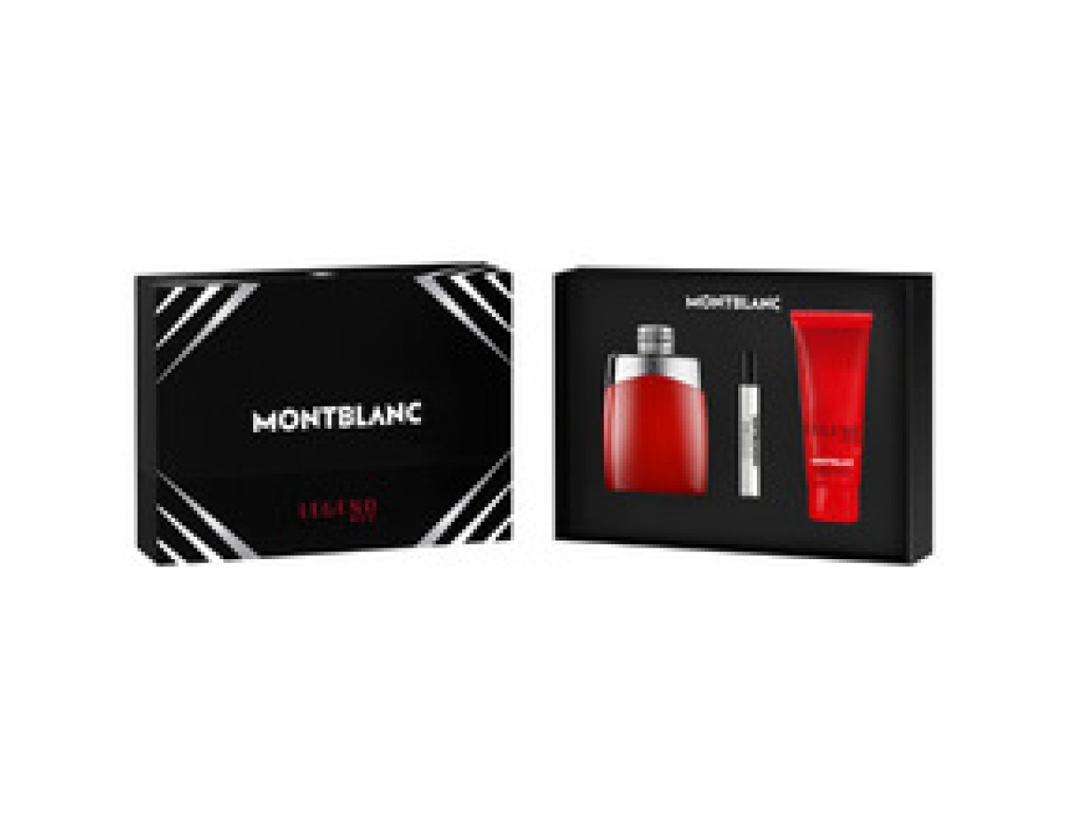 Mont Blanc-Legend Red Gift set EDP 100 ml, miniature EDP 7.5 ml and shower gel 100 ml-100ml