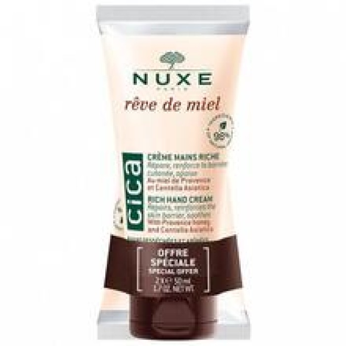 Nuxe-Reve De Miel Cica Rich Hand Cream Set - Sada krémů na ruce-50ml Nuxe-Reve De Miel Cica Rich Hand Cream Set - Sada krémů na ruce-50ml