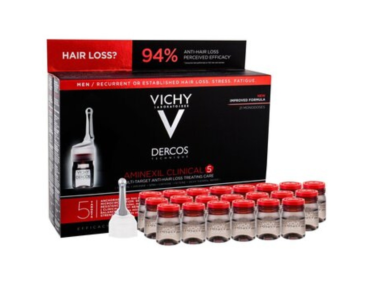 Vichy-Dercos Aminexil Clinical 5 - Multi-purpose anti-hair loss treatment for men-21.0ks