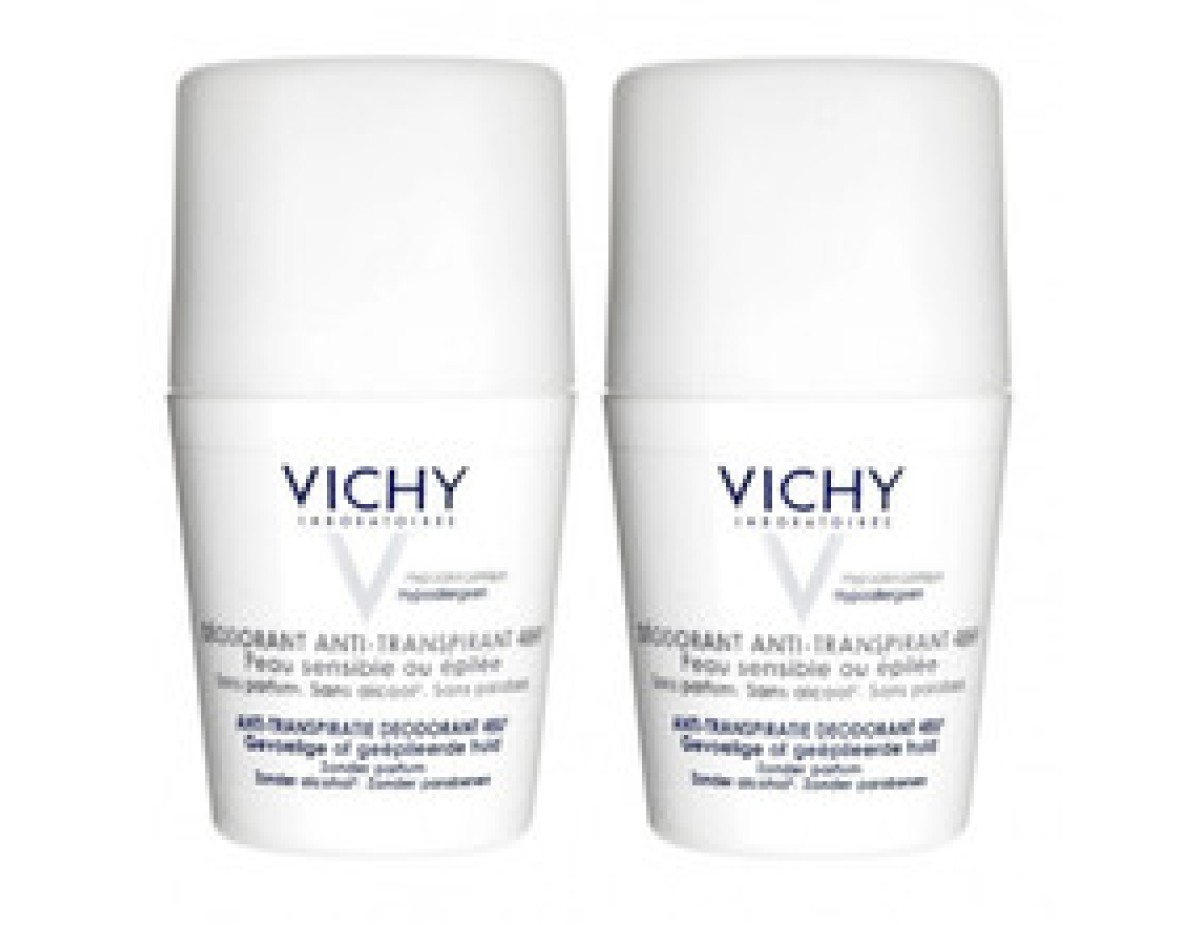 Deodorant Antiperspirant 48h ( 2 pcs ) - Roll-on 48 hour deodorant for sensitive and irritated skin-50ml