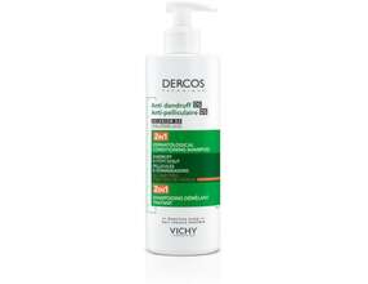 Vichy-Dercos Anti-Dandruff 2in1 Dermatological Conditioning Shampoo-390ml