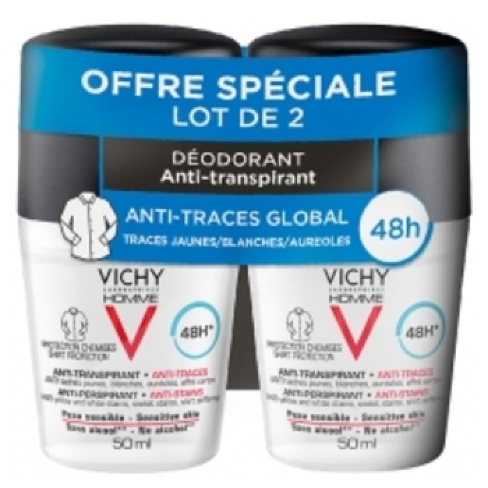 Vichy-Homme 48H Anti-Perspirant Anti-Stains - Antiperspirant pro muže-100ml