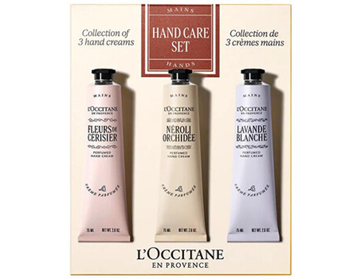 L´occitane-Mixed Lines Hand Care Set - Dárková sada krémů na ruce