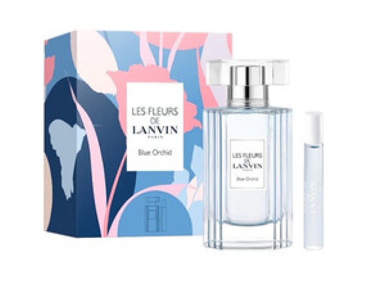 Lanvin-Blue Orchid Gift Set EDT 50 ml and miniature EDT 7.5 ml-50ml Lanvin-Blue Orchid Gift Set EDT 50 ml and miniature EDT 7.5 ml-50ml