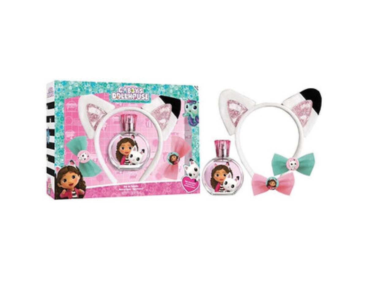 Dětské parfémy-Gabby´s Dolls House Dárková sada EDT 50 ml, čelenka a doplňky do vlasů-50ml