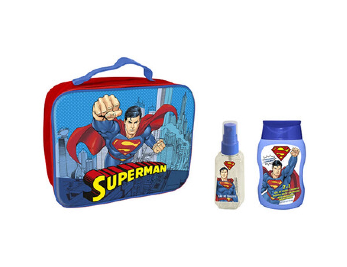 Dětské parfémy-Superman Set Dárková sada s kosmetickou taškou Dětské parfémy-Superman Set Dárková sada s kosmetickou taškou