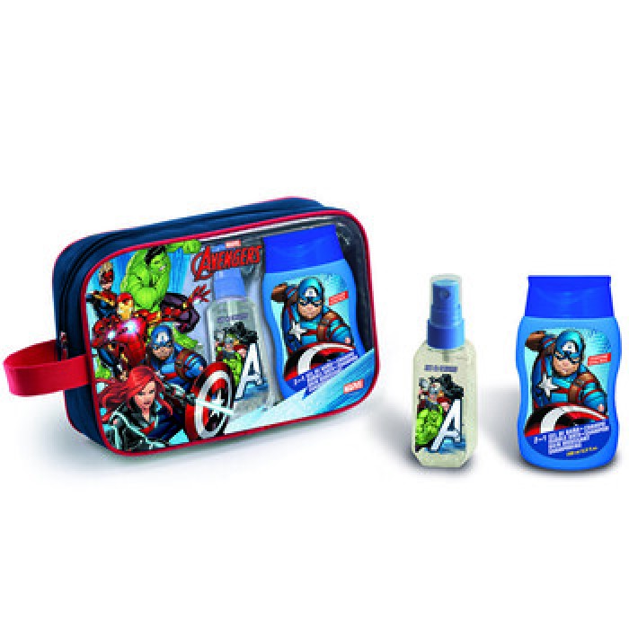 Dětské parfémy-Avengers Set Dárková sada s kosmetickou taškou