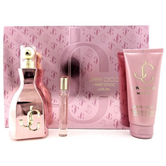 Jimmy Choo-I Want Choo With Love Dárková sada EDP 100 ml, miniaturka EDP 7,5 ml a tělové mléko 100 ml-100ml