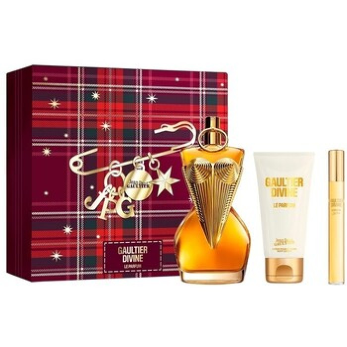 Jean Paul Gaultier-Divine Le Parfum Dárková sada EDP 100 ml, miniaturka EDP 10 ml a tělové mléko 75 ml-100ml Jean Paul Gaultier-Divine Le Parfum Dárková sada EDP 100 ml, miniaturka EDP 10 ml a tělové mléko 75 ml-100ml