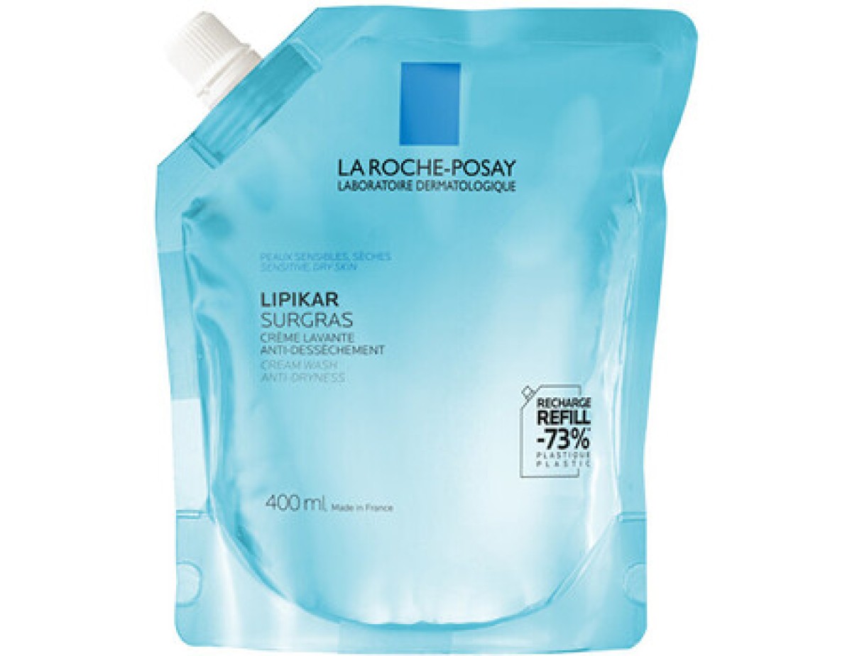 La Roche-Posay-Surgras Anti-Dryness Cream Wash Refill - Náplň pro sprchový krém-400ml