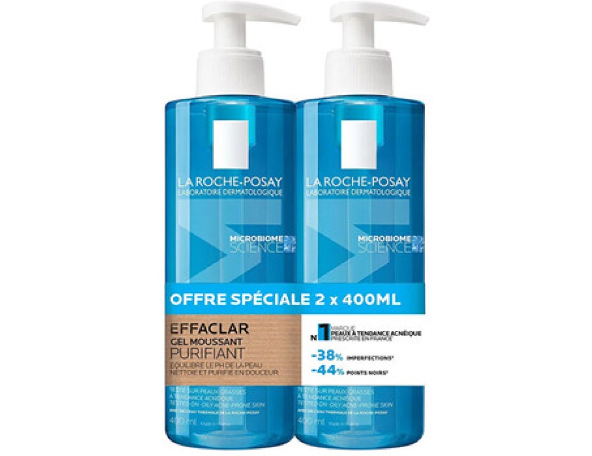 La Roche-Posay-Purifying Foaming Gel Duo - Sada čisticích gelů-400ml La Roche-Posay-Purifying Foaming Gel Duo - Sada čisticích gelů-400ml