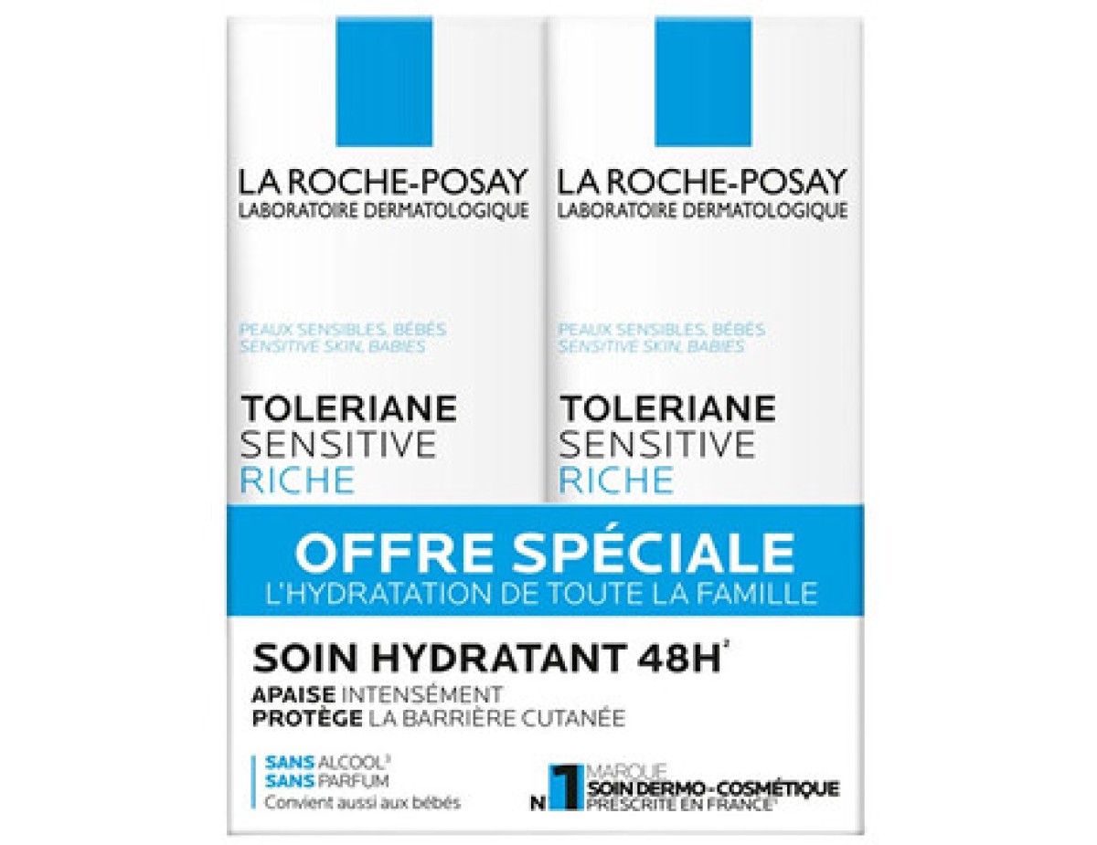 La Roche-Posay-Sensitive Riche Soin Hydratant Duo - Sada pleťových krémů-40ml La Roche-Posay-Sensitive Riche Soin Hydratant Duo - Sada pleťových krémů-40ml