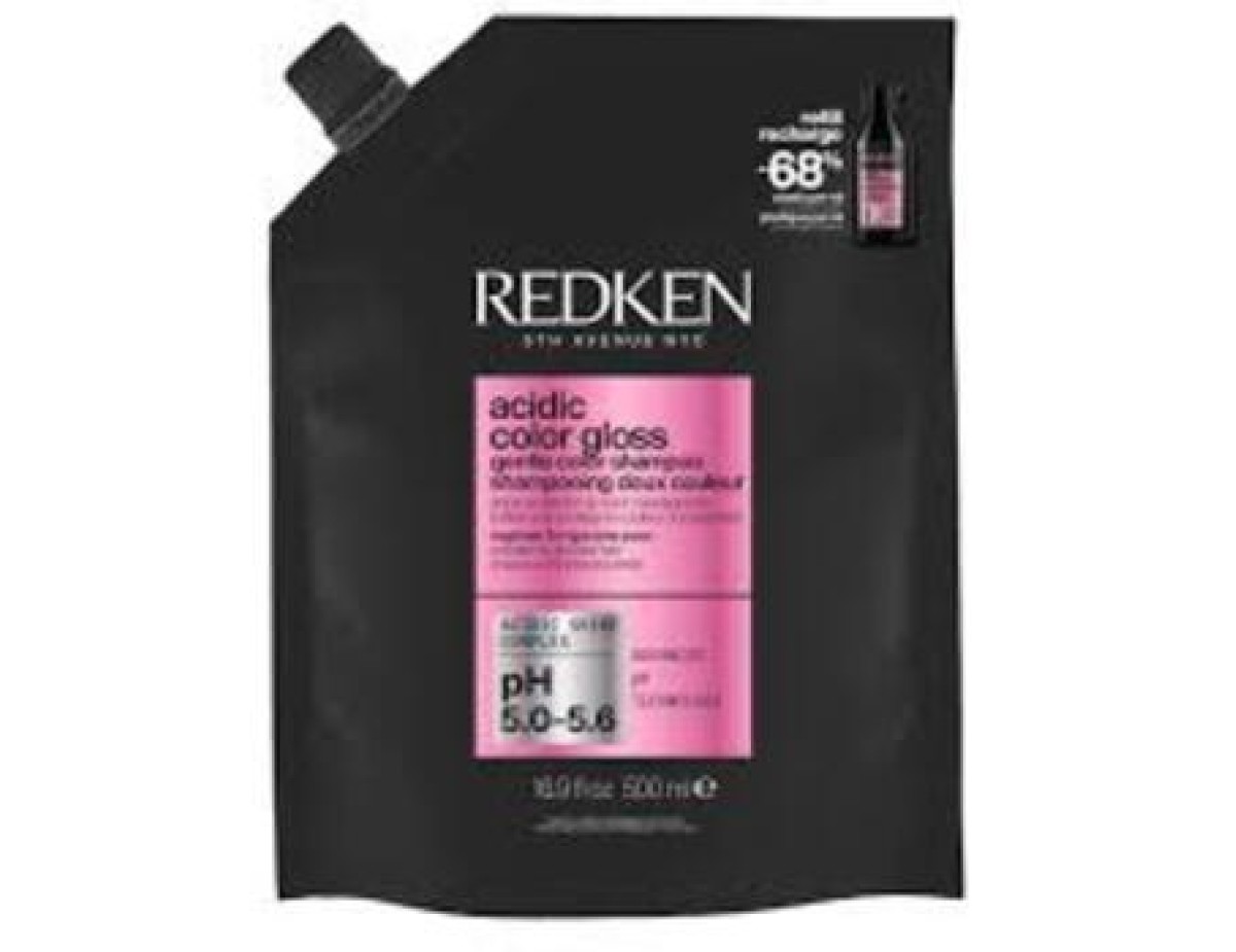 Redken-Acidig Color Gloss Gentle Shampoo Refill - Náplň rozjasňujícího šamponu pro dlouhotrvající barvu a lesk vlasů-500ml