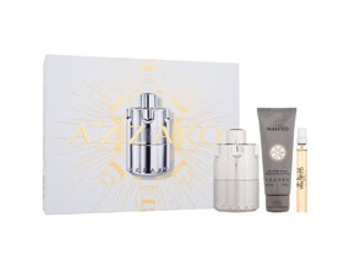 Azzaro-Wanted Gift set EDP 100 ml, miniature EDP 10 ml and shower gel 75 ml-100ml