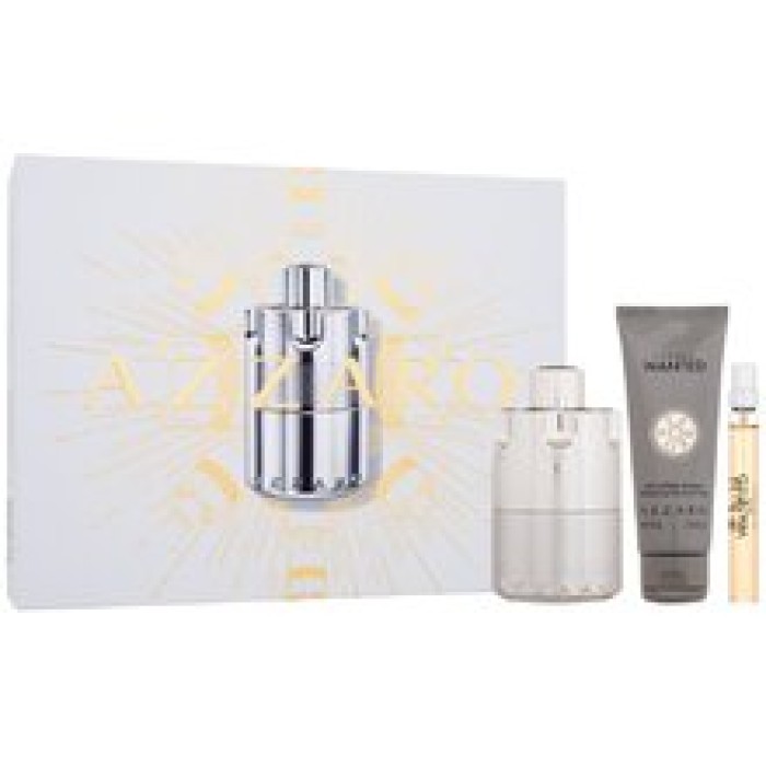 Azzaro-Wanted Gift set EDP 100 ml, miniature EDP 10 ml and shower gel 75 ml-100ml