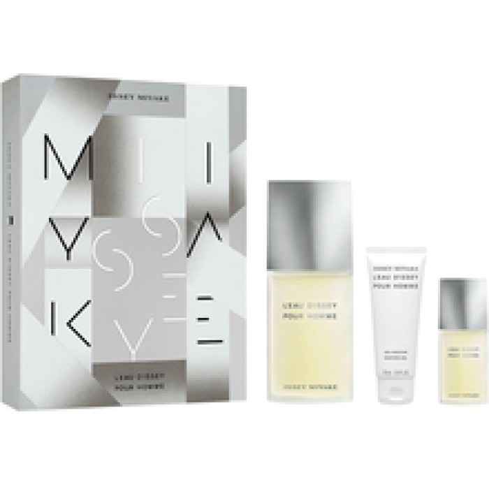 Issey Miyake-L'Eau D'Issey Pour Homme Gift Set EDT 125 ml, miniature EDT 15 ml and shower gel 50 ml-125ml
