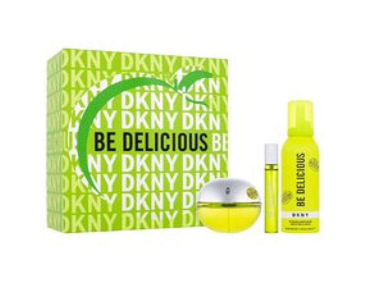 DKNY-DKNY Be Delicious Gift set EDP 100 ml, miniature EDP 15 ml and shower foam 150 ml-100ml