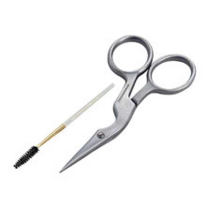 Tweezerman-Brow Shaping Scissors & Brush Stainless Steel - Nůžky a kartáček na obočí