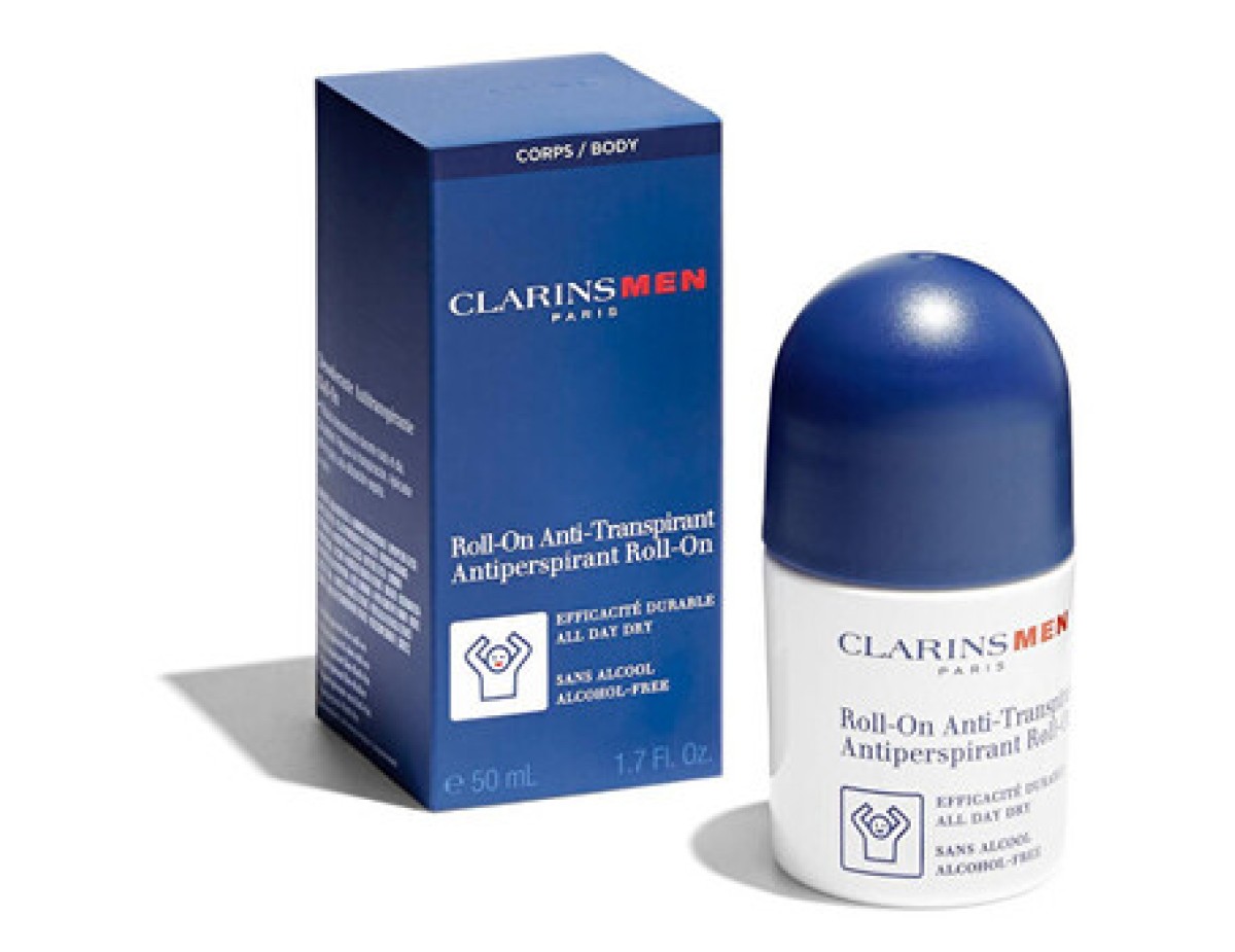 Clarins-Men Antiperspirant Deo Roll-On - Roll-on deodorant without alcohol-50ml Clarins-Men Antiperspirant Deo Roll-On - Roll-on deodorant without alcohol-50ml