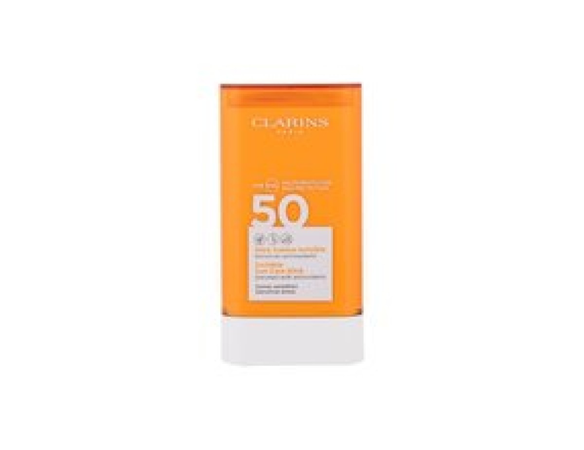 Clarins-Invisible Sun Care Stick SPF 50 - Opalovací tyčinka na citlivé oblasti obličeje-17.0g