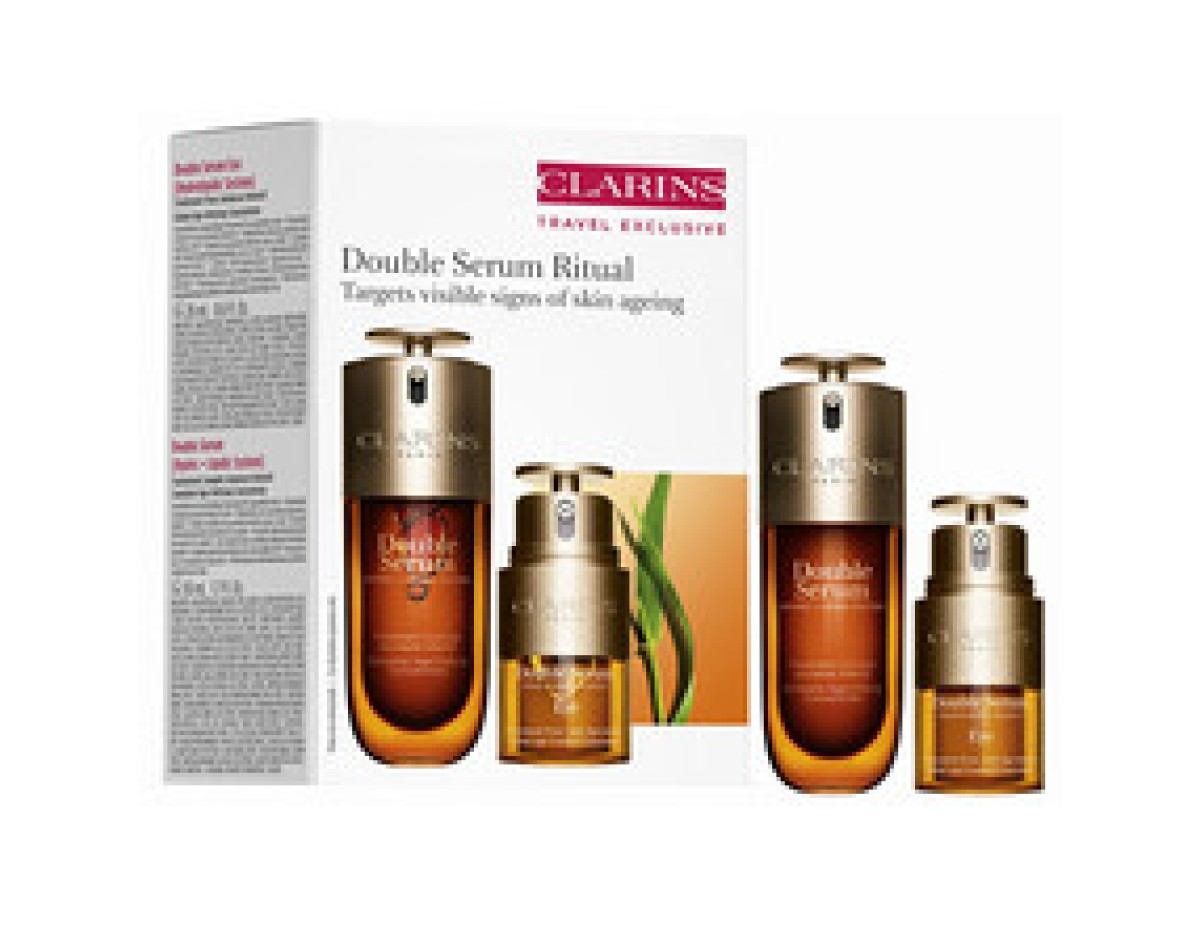 Clarins-Double Serum Ritual - Dárková sada pleťové péče Clarins-Double Serum Ritual - Dárková sada pleťové péče