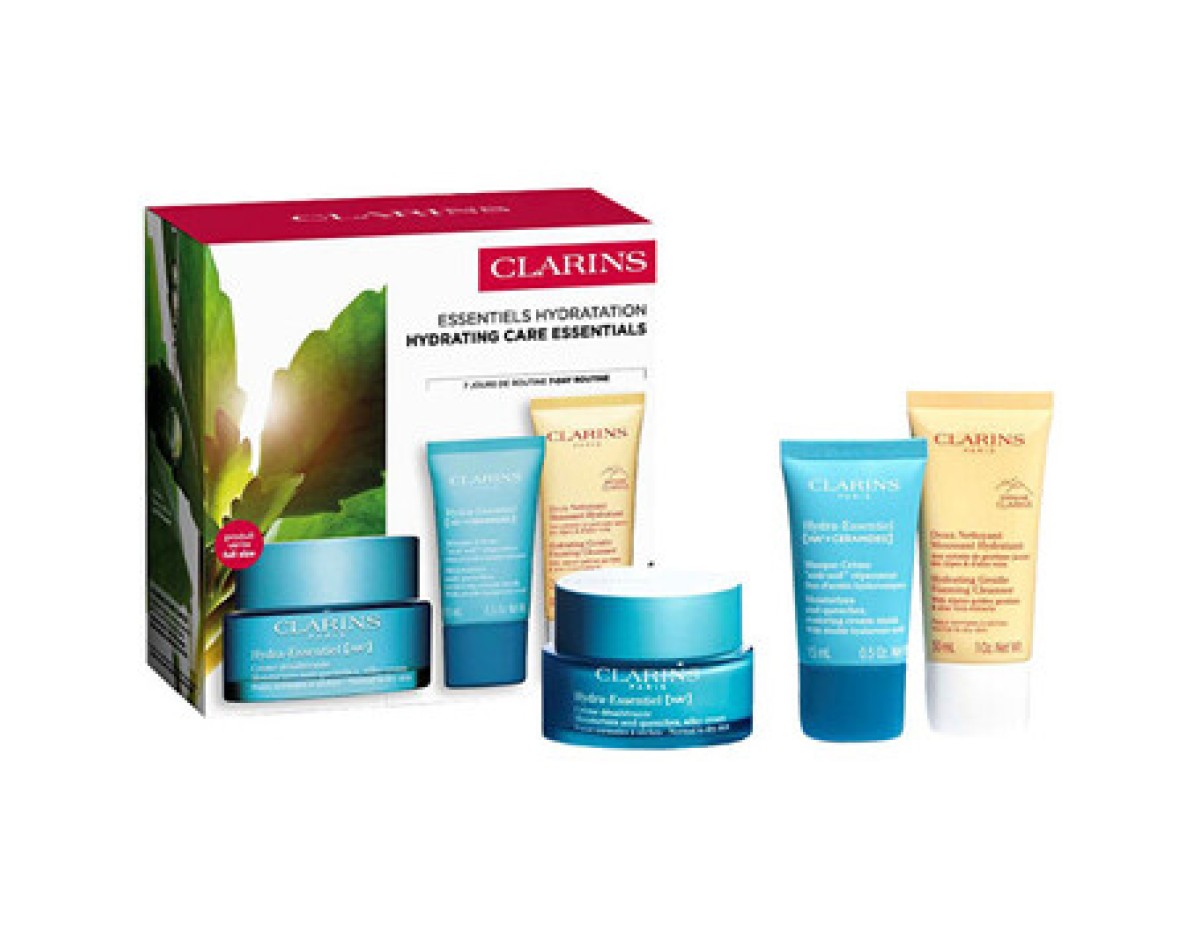 Clarins-Hydrating Care Essentials Set - Dárková sada pleťové péče