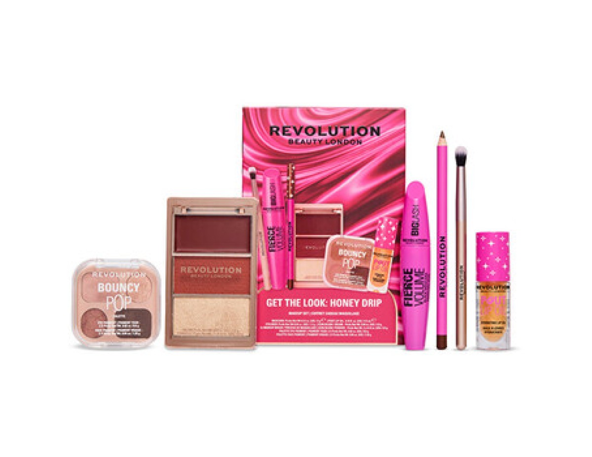 Makeup Revolution-Get The Look: Honey Drip Edit Set - Dárková sada Makeup Revolution-Get The Look: Honey Drip Edit Set - Dárková sada