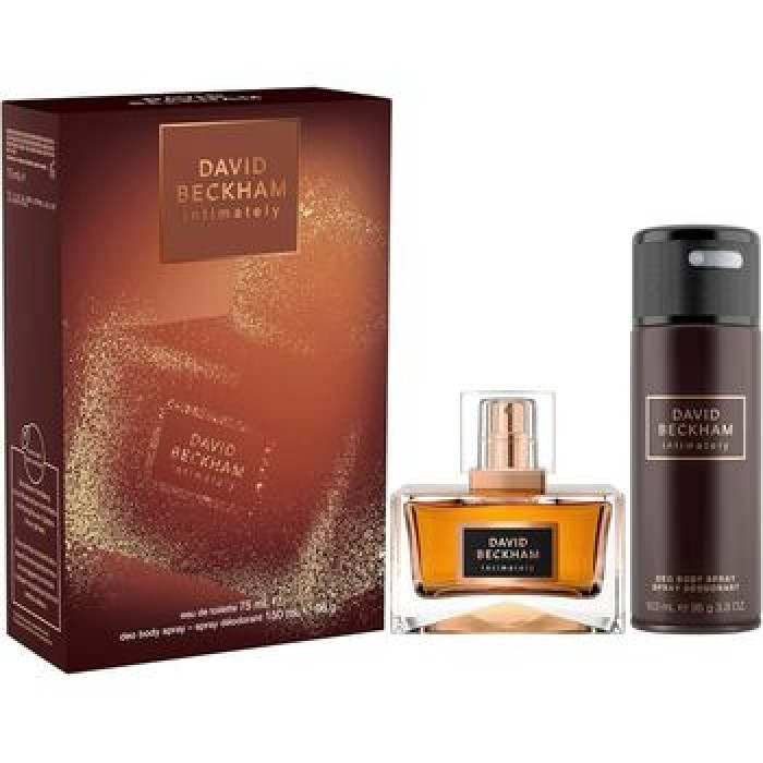 David Beckham-Intimately for Men Gift set EDT 75 ml and deospray 150 ml-75ml
