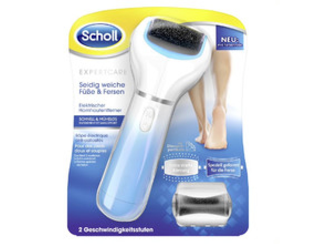 Scholl-Velvet Smooth - Electric foot file and medium-rough rotary head