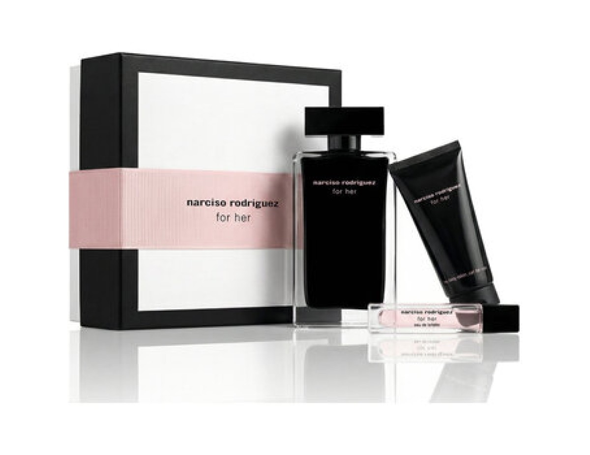 Narciso Rodriguez-Narciso Rodriguez for Her EDT gift set 100 ml, body lotion 50 ml and miniature EDT 10 ml-100ml Narciso Rodriguez-Narciso Rodriguez for Her EDT gift set 100 ml, body lotion 50 ml and miniature EDT 10 ml-100ml