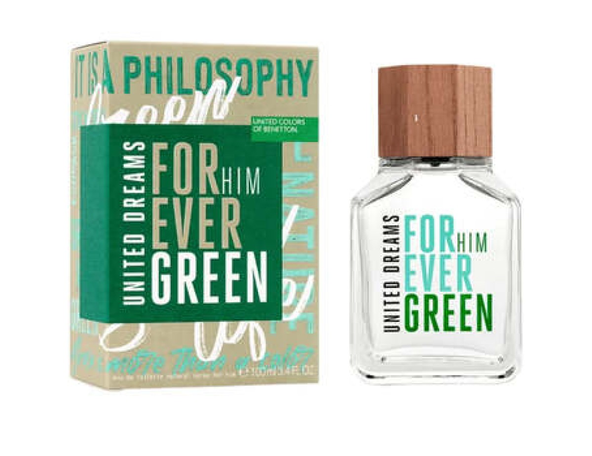 Benetton-United Dreams Forever Green EDT-100ml Benetton-United Dreams Forever Green EDT-100ml