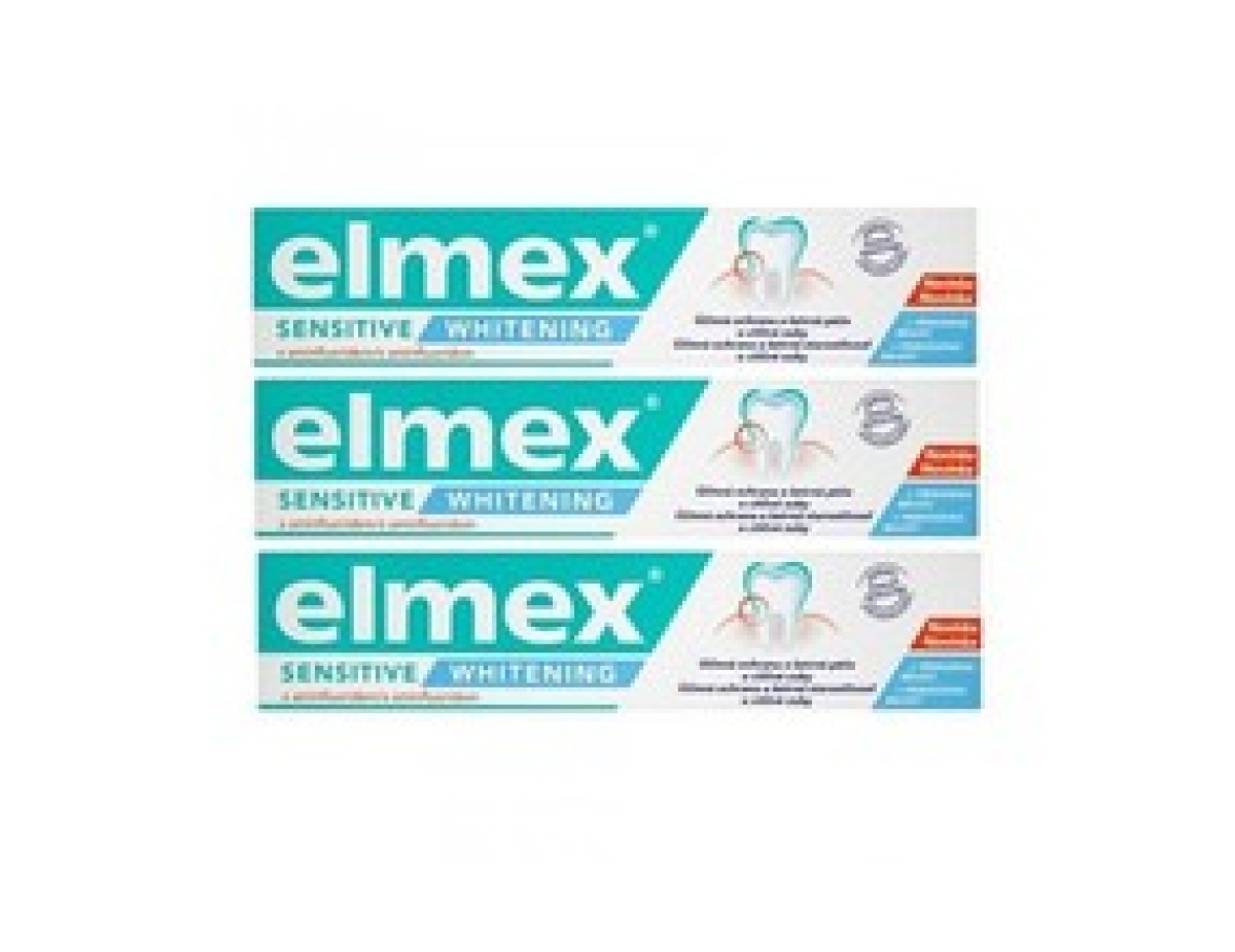 Elmex-Sensitive Whitening (3 x 75 ml) - Whitening toothpaste for sensitive teeth