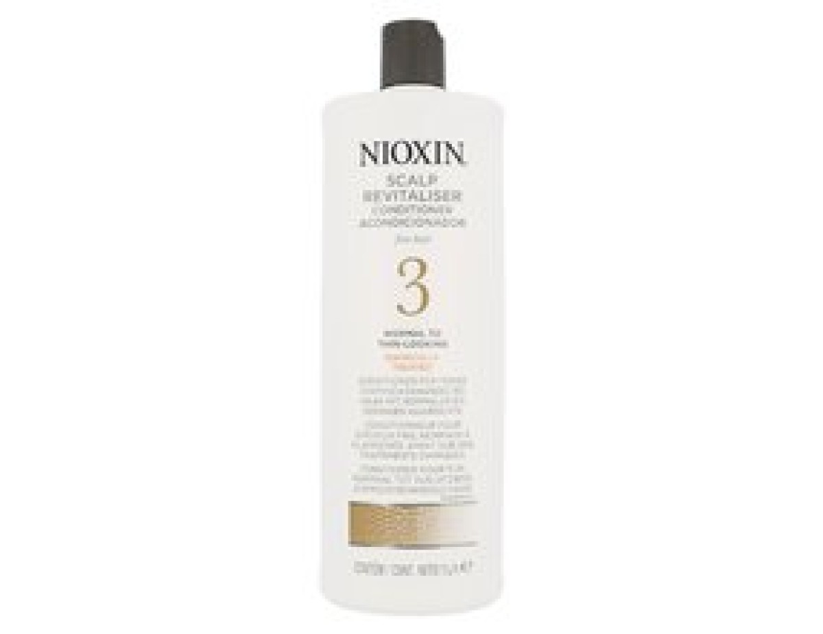 Nioxin-Skin Revitalizer for fine colored slightly thinning hair System 3 (Revitaliser Scalp Conditioner Fine Hair Normal To Thin Looking Chemically Treated)-1000ml Nioxin-Skin Revitalizer for fine colored slightly thinning hair System 3 (Revitaliser Scalp Conditioner Fine Hair Normal To Thin Looking Chemically Treated)-1000ml
