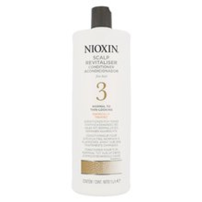 Nioxin-Skin Revitalizer for fine colored slightly thinning hair System 3 (Revitaliser Scalp Conditioner Fine Hair Normal To Thin Looking Chemically Treated)-1000ml Nioxin-Skin Revitalizer for fine colored slightly thinning hair System 3 (Revitaliser Scalp Conditioner Fine Hair Normal To Thin Looking Chemically Treated)-1000ml