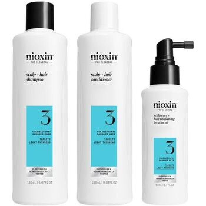 Nioxin-System 3 Hair Care Set - Sada péče pro jemné barvené mírně řídnoucí vlasy Nioxin-System 3 Hair Care Set - Sada péče pro jemné barvené mírně řídnoucí vlasy