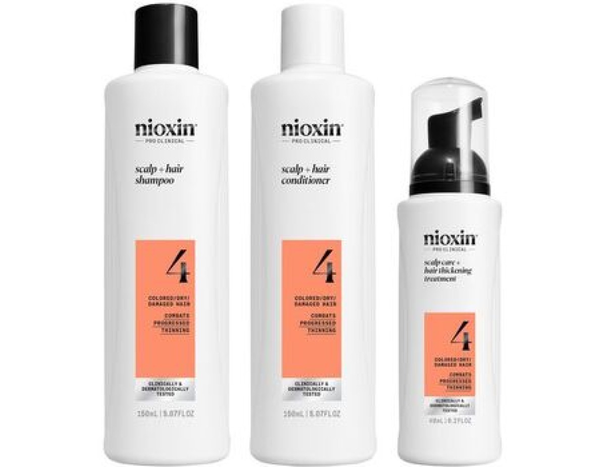 Nioxin-System 4 Scalp Care Set - Sada péče pro jemné barvené výrazně řídnoucí vlasy