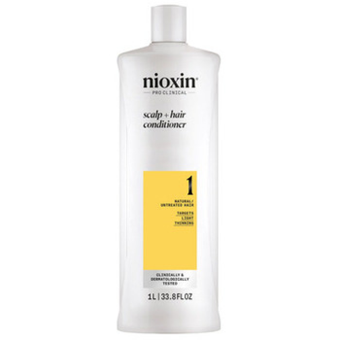 Nioxin-System 1 Scalp + Hair Conditioner - Kondicionér pro přírodní vlasy se sklonem k padání-1000ml