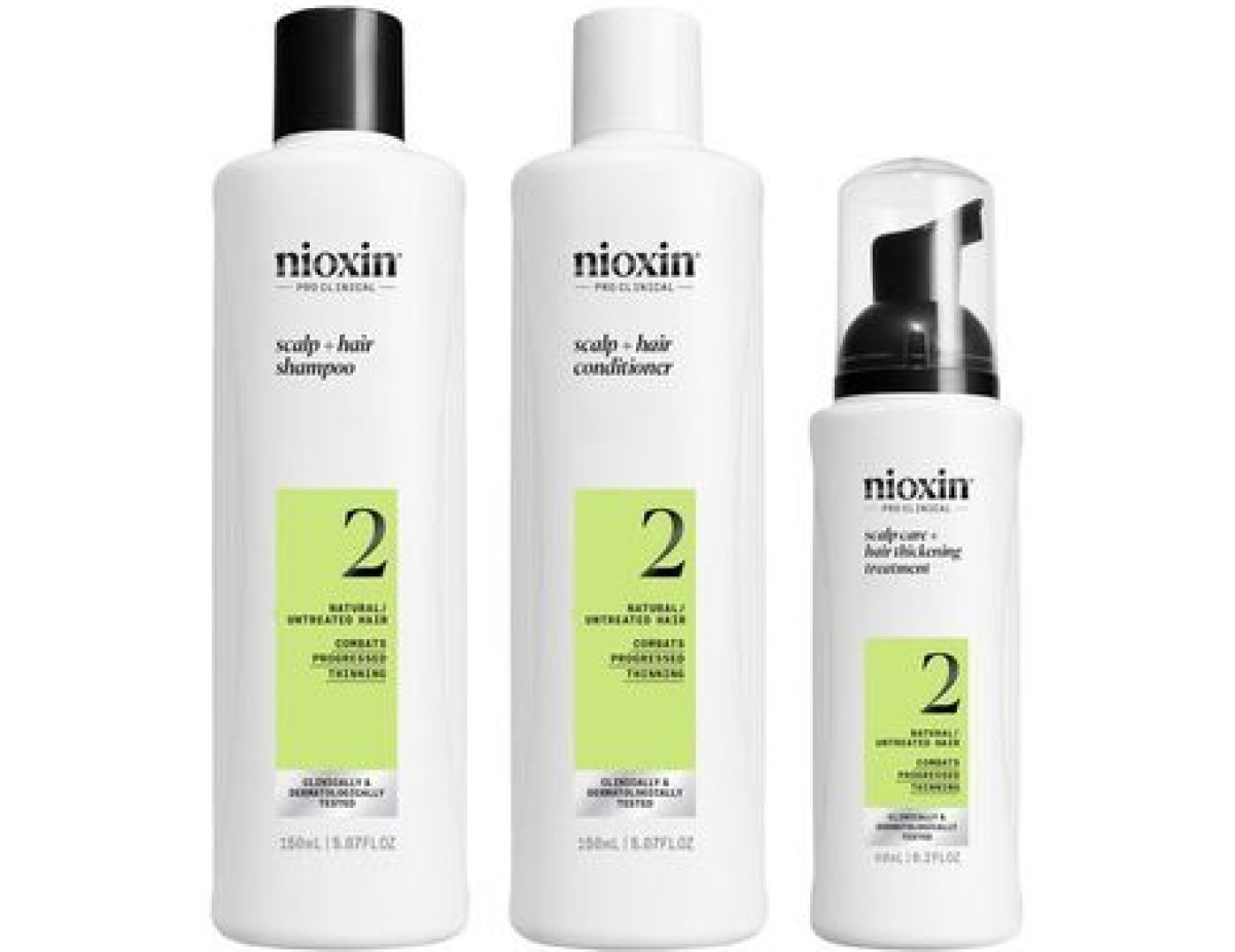 Nioxin-System 2 Set - Sada péče pro jemné výrazně řídnoucí přírodní vlasy Nioxin-System 2 Set - Sada péče pro jemné výrazně řídnoucí přírodní vlasy
