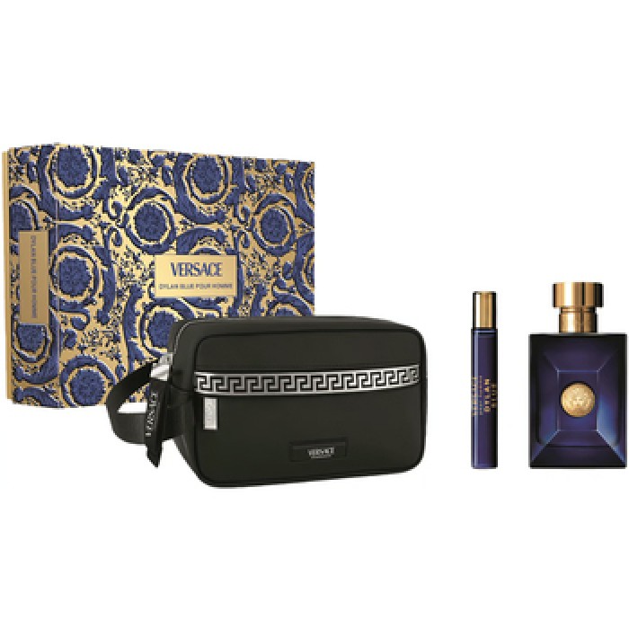 Versace-Dylan Blue SET EDT 100 ml + EDT 10 ml + Cosmetic Bag-100ml Versace-Dylan Blue SET EDT 100 ml + EDT 10 ml + Cosmetic Bag-100ml